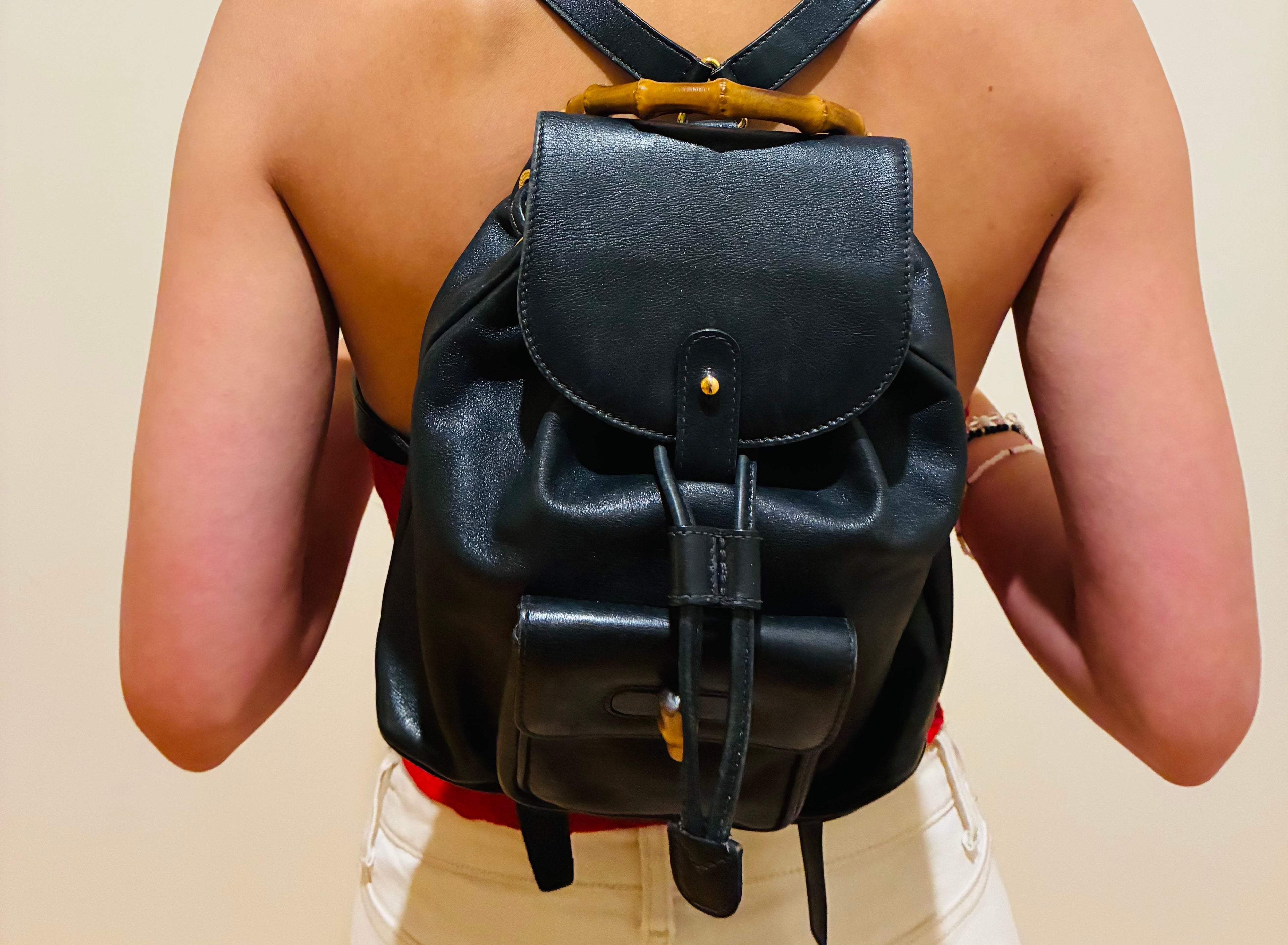 Gucci Mini Bamboo Backpack