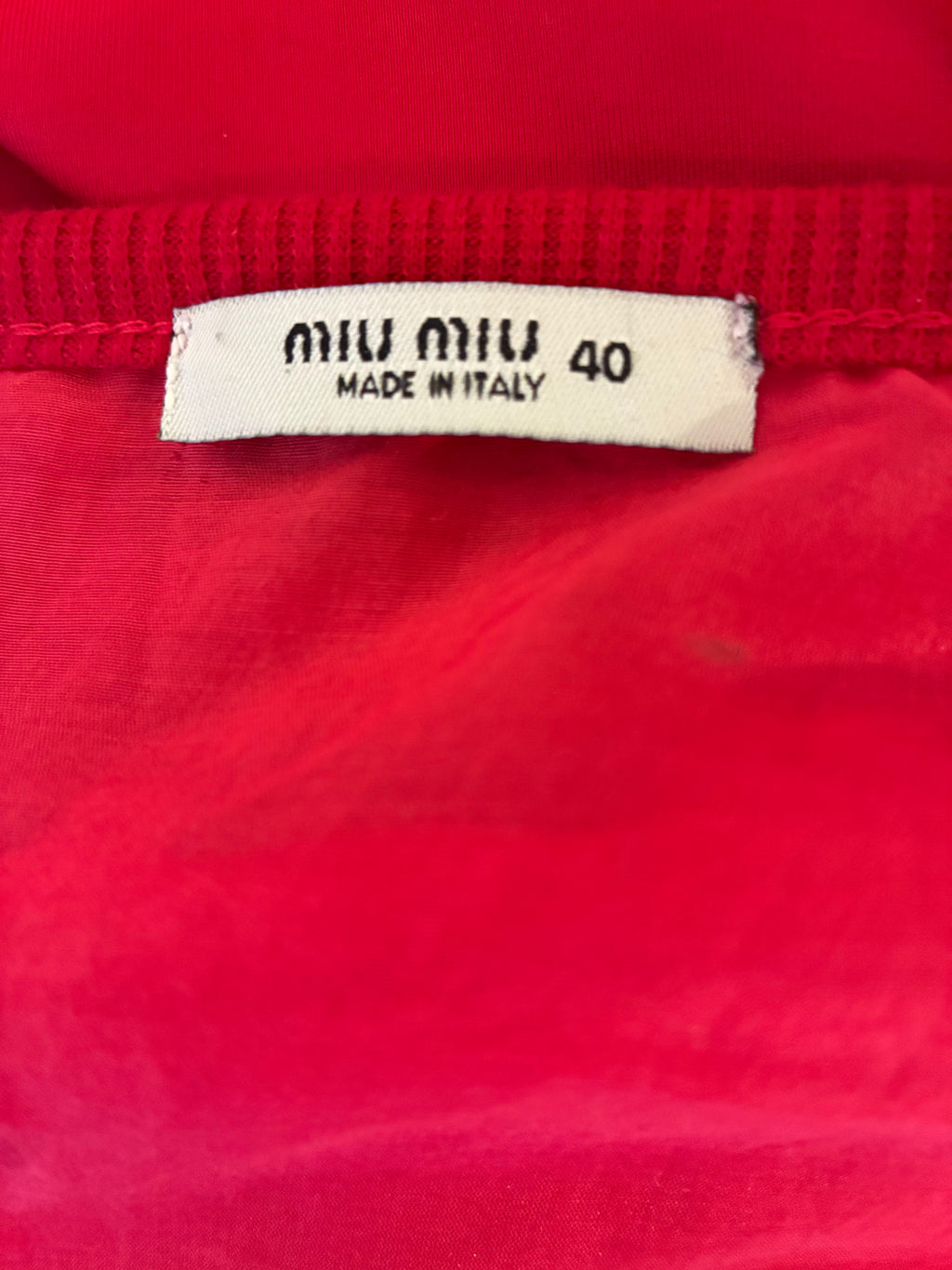 Vintage Red Miu Miu Top
