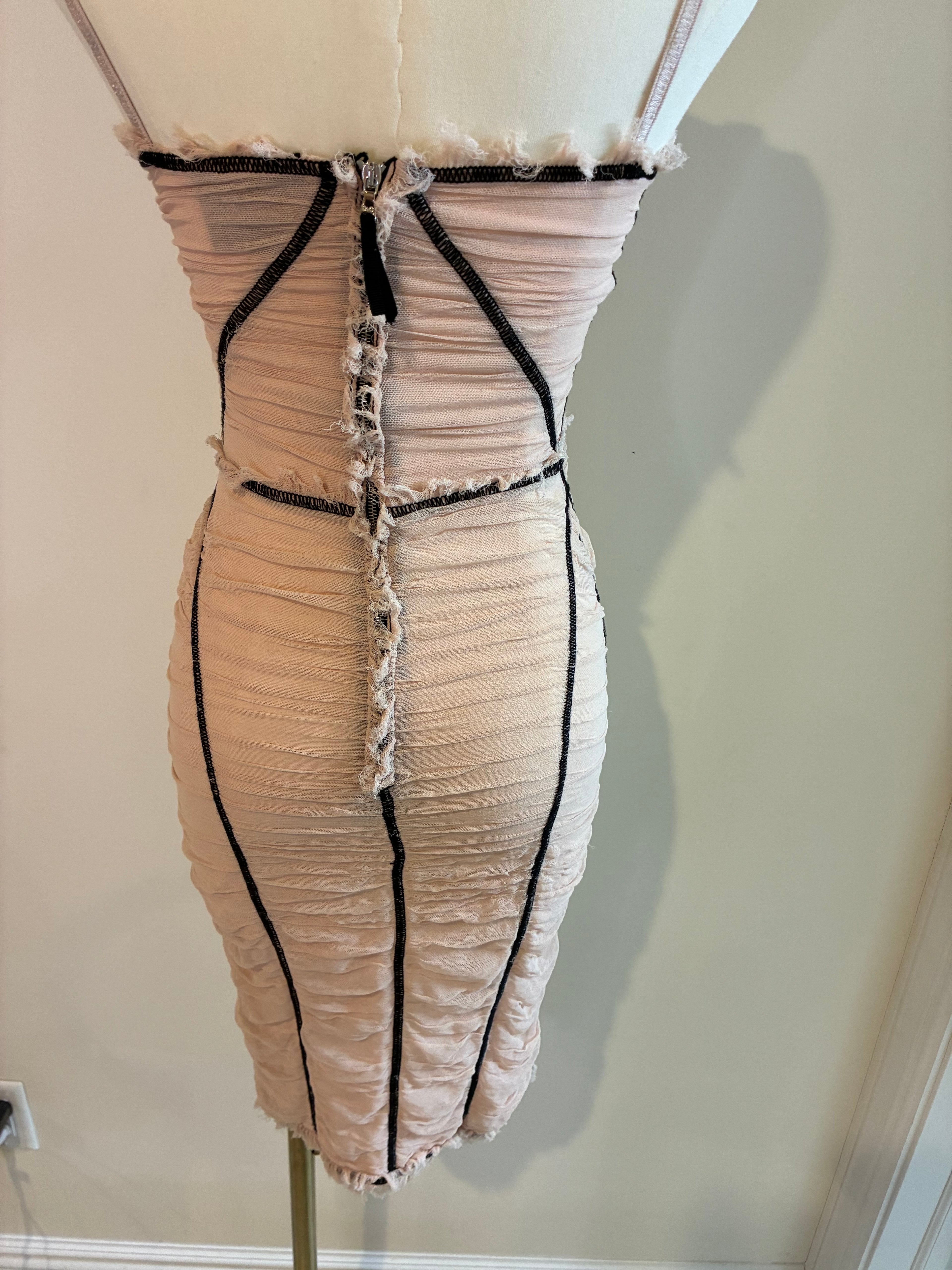 Dolce & Gabbana Pink Corset Dress.