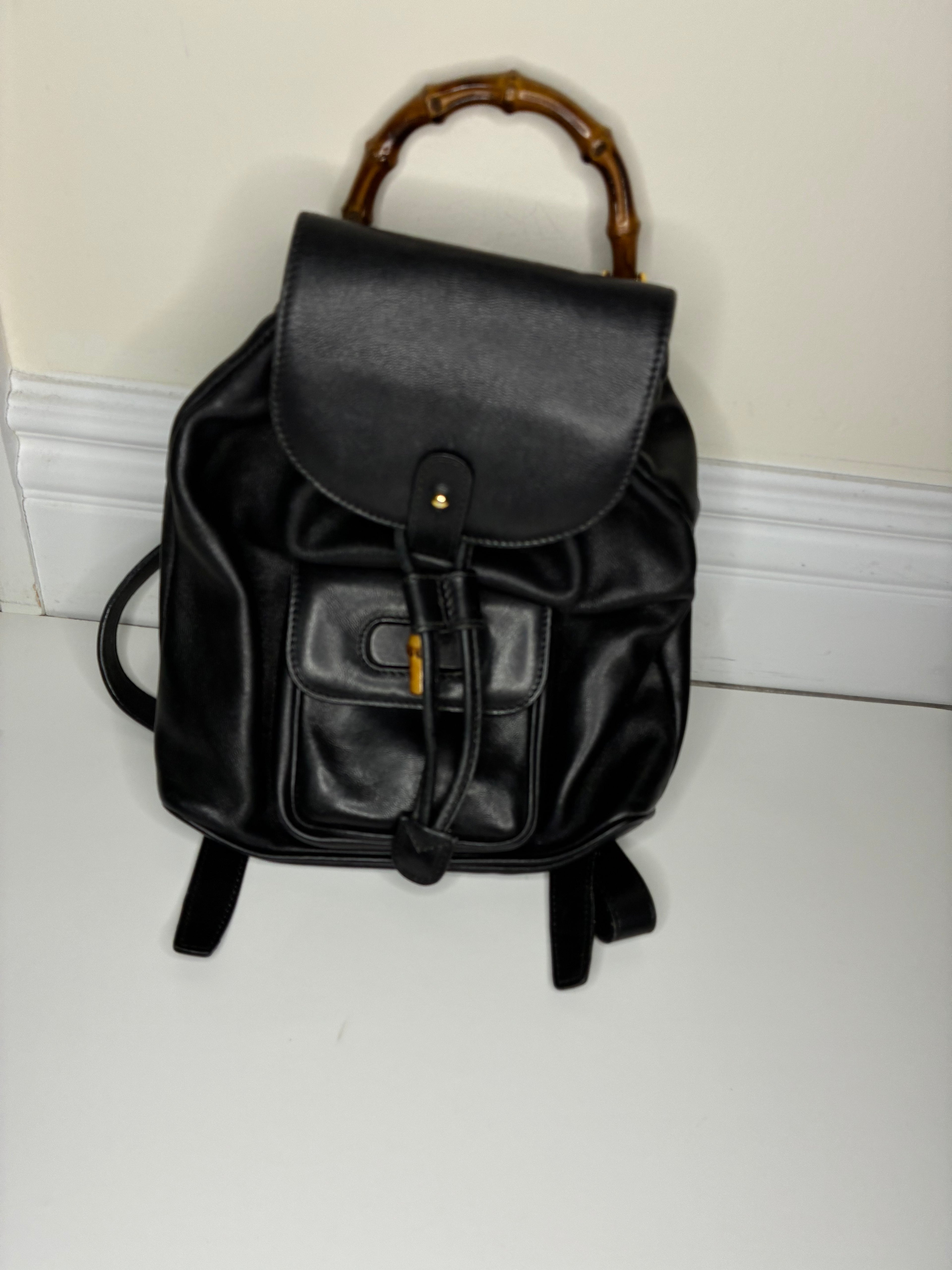 Gucci Mini Bamboo Backpack