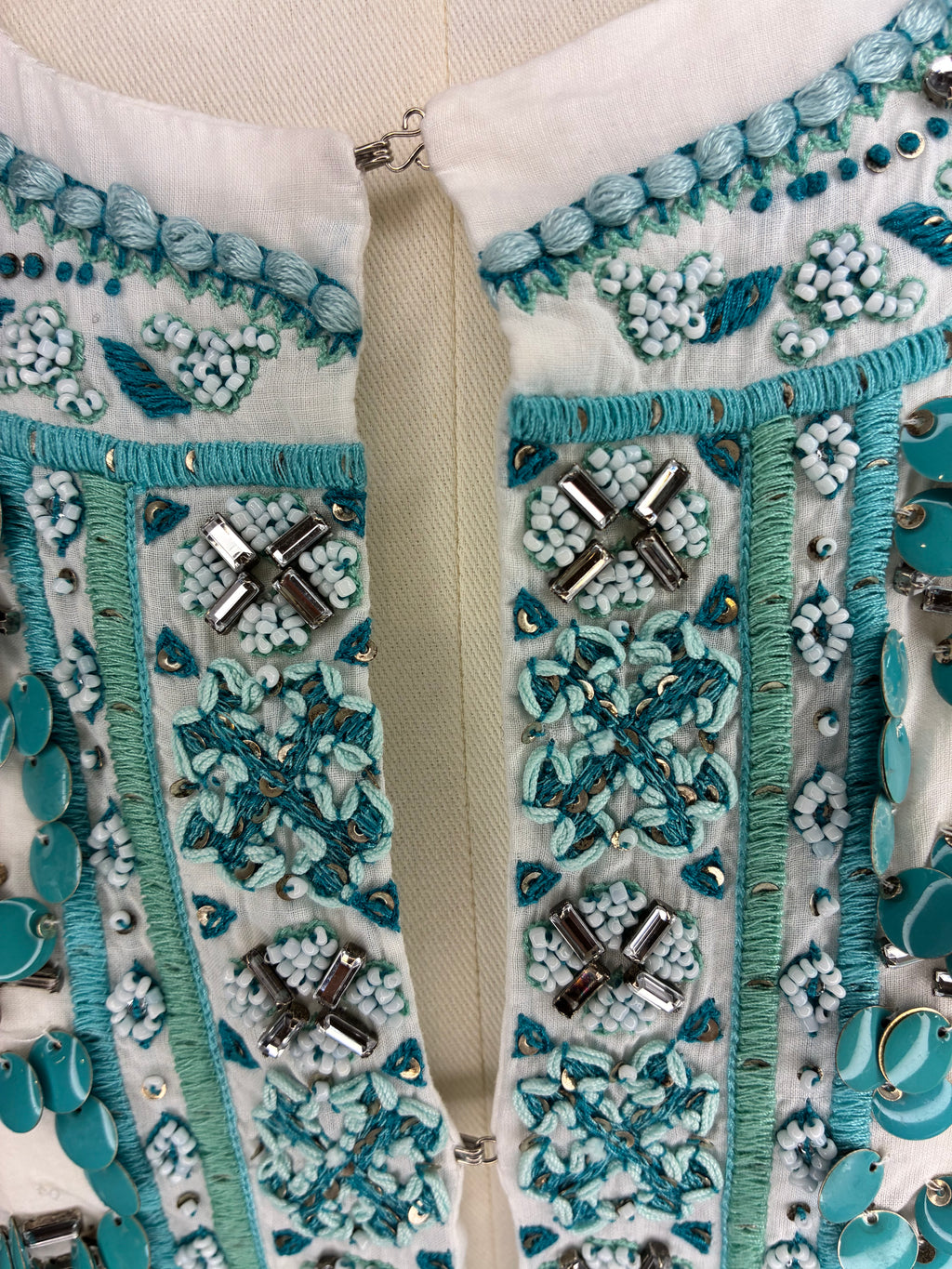 Roberto Cavalli White Embroidered  Top