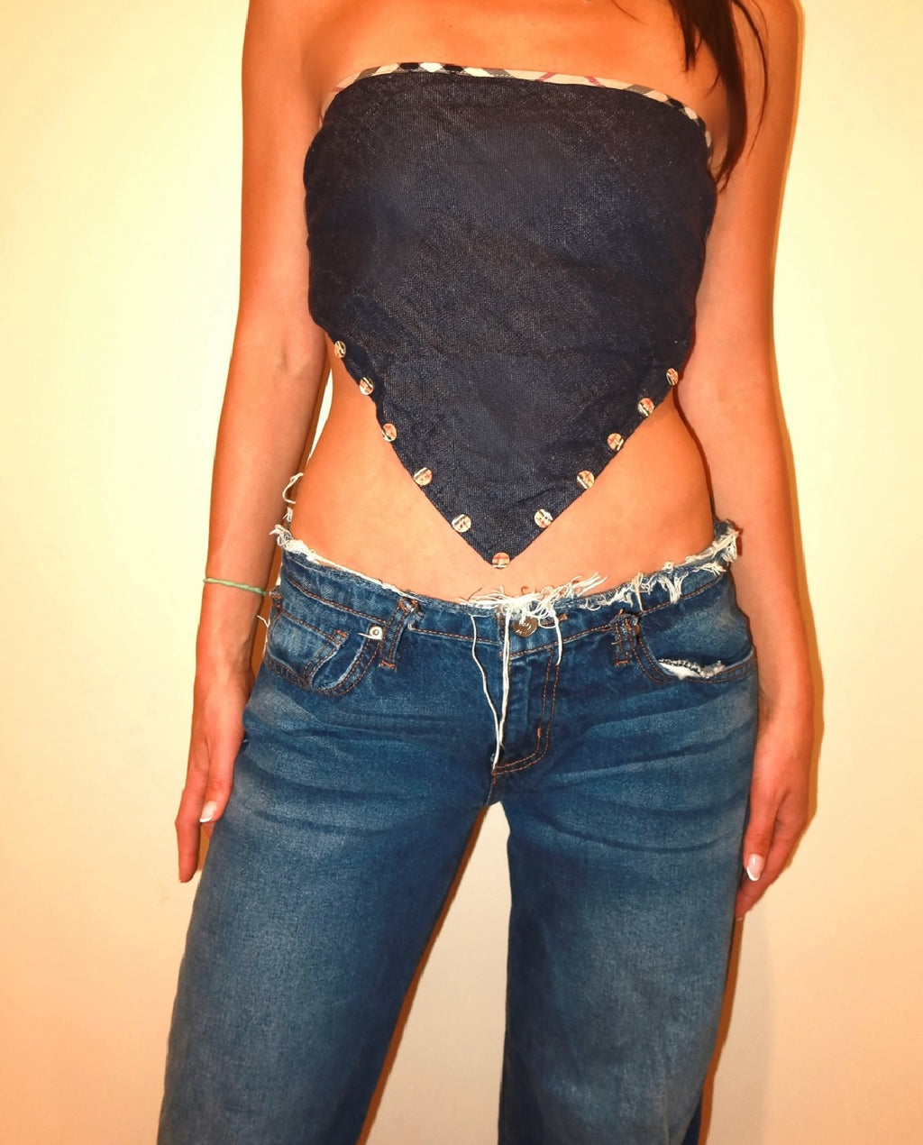 Y2k Burberry Crop Top