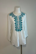 Roberto Cavalli White Embroidered  Top