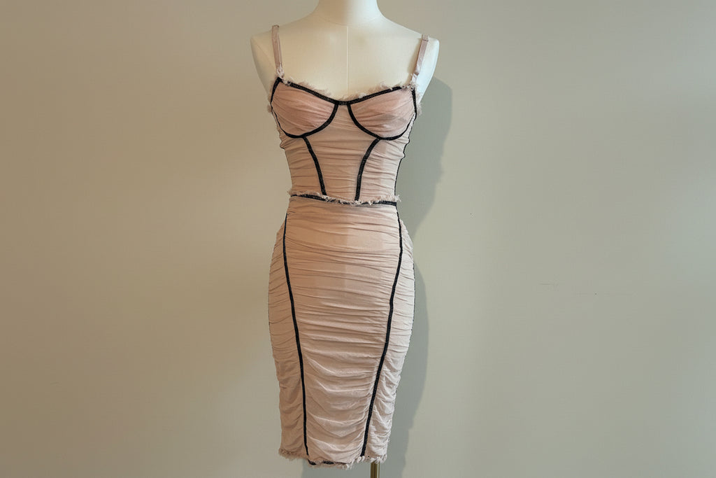 Dolce & Gabbana Pink Corset Dress.