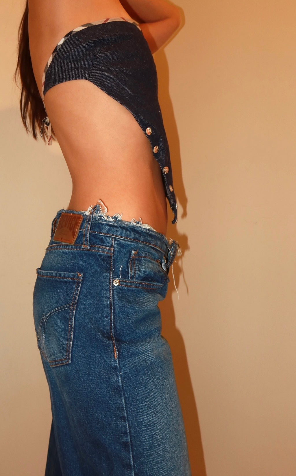 Y2k Burberry Crop Top