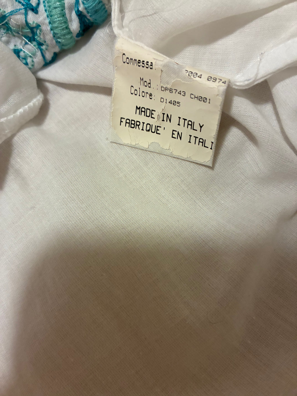 Roberto Cavalli White Embroidered  Top